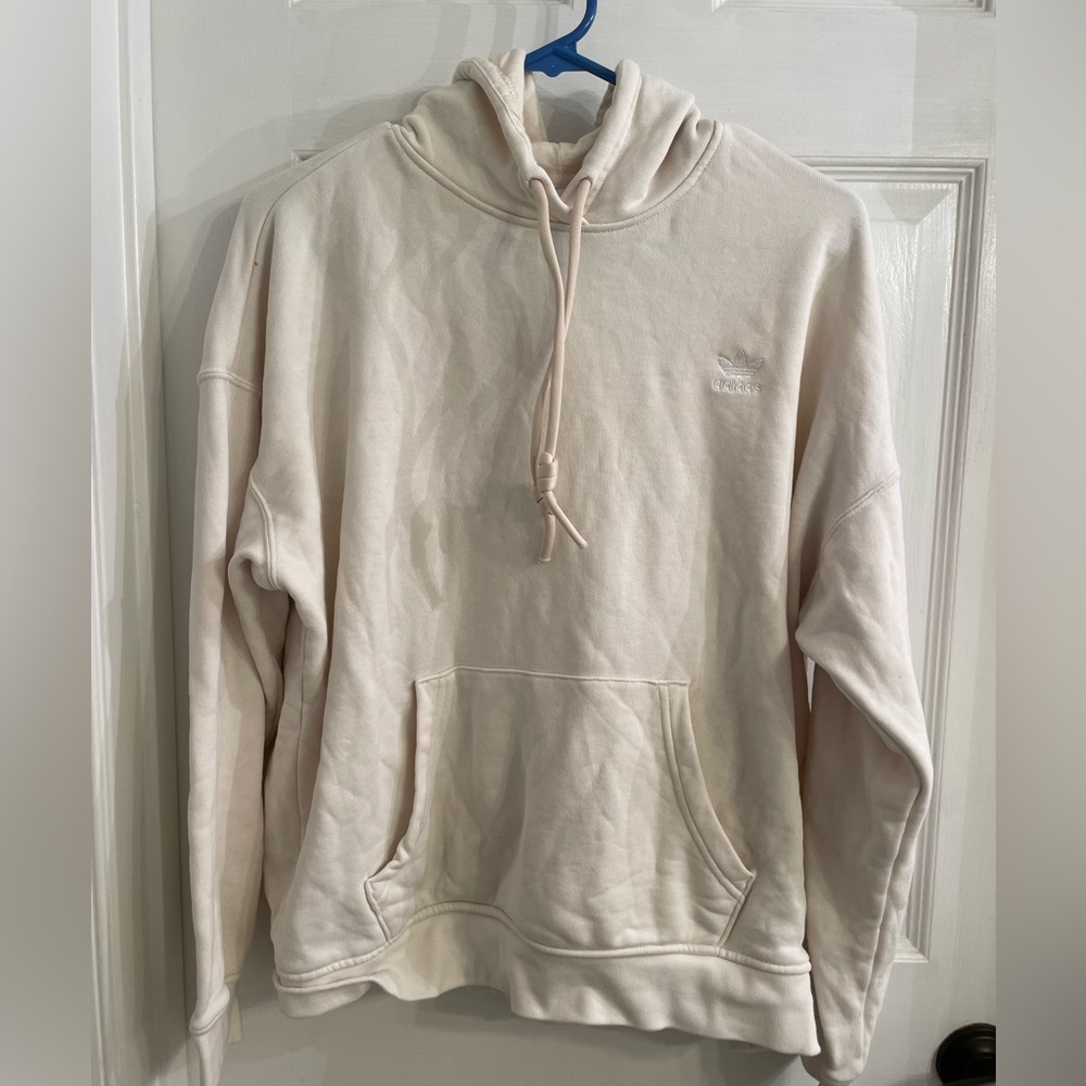 Adidas originals white logo hoodie sweatshirt